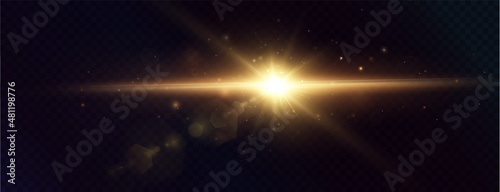 Light star gold png. Light sun gold png. Light flash gold png. vector illustrator.	
