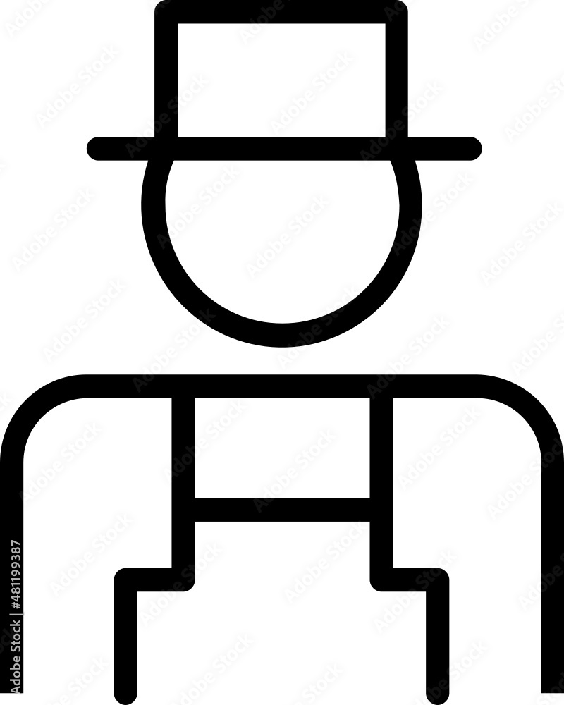 farmer line icon farmer line icon