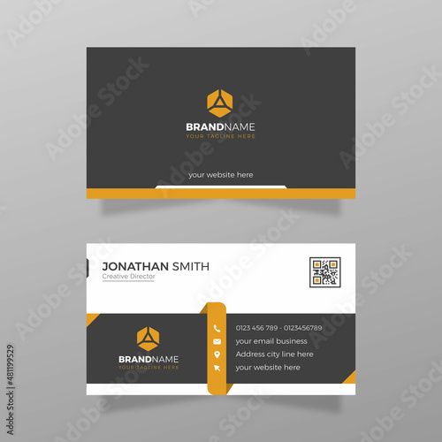 modern creative design business card template illustration