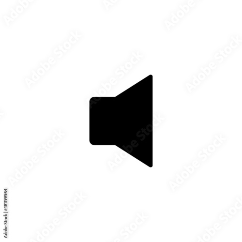 Speaker simple flat icon vector illustration.