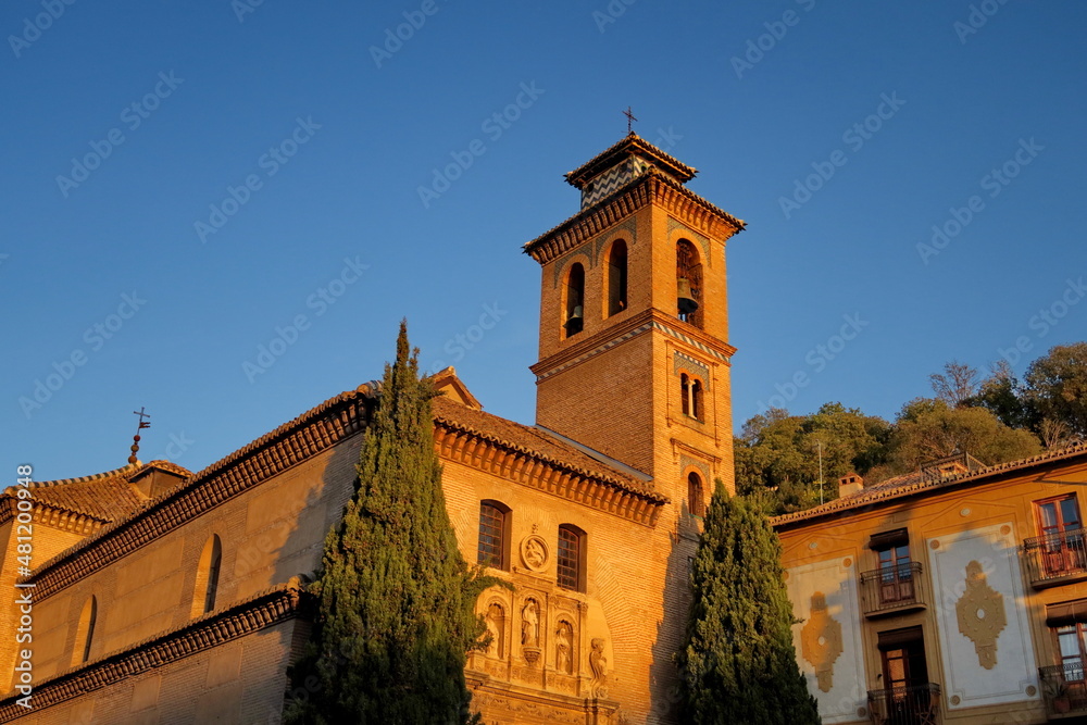 Eglise de San Gil y Santa Ana. Grenade. Espagne