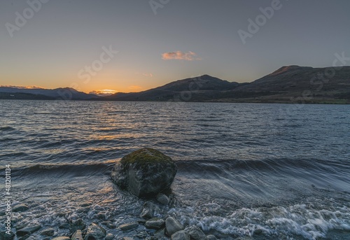 sunset over the sea