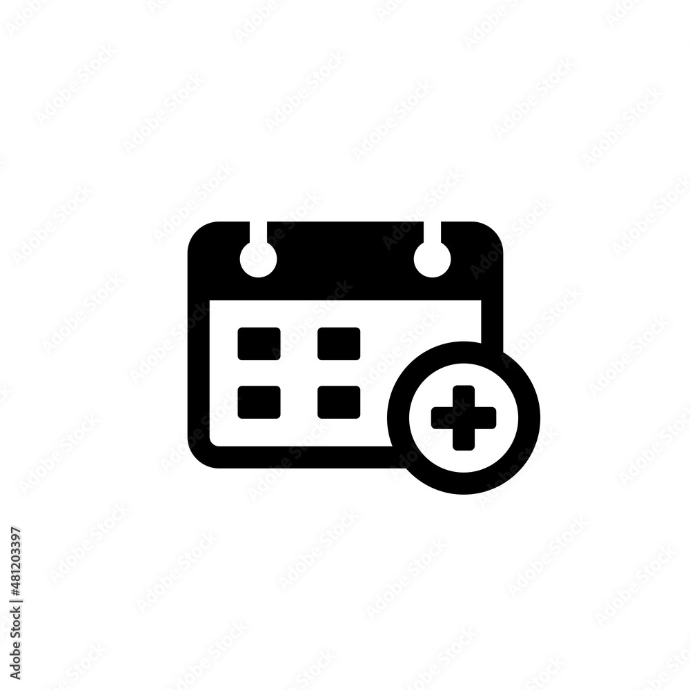 Calendar simple flat icon vector illustration. Calendar simple flat icon vector illustration.