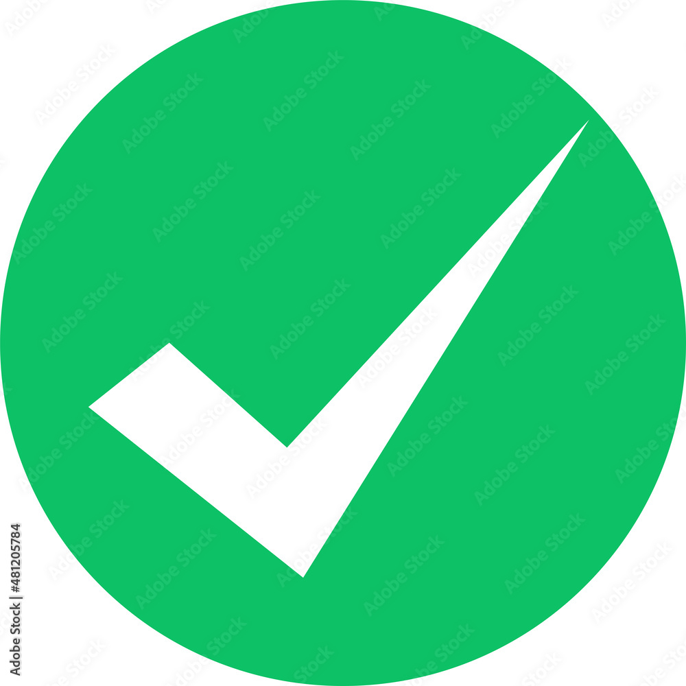 Check mark icon sign symbol design