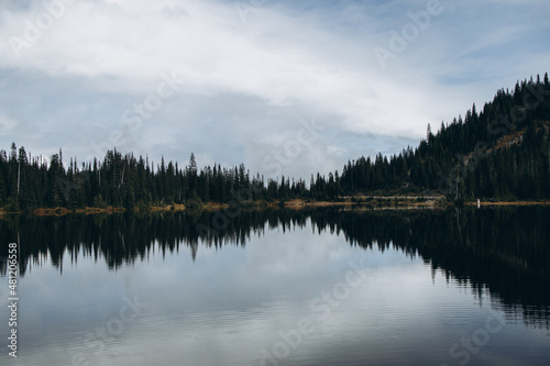 lake in the morning