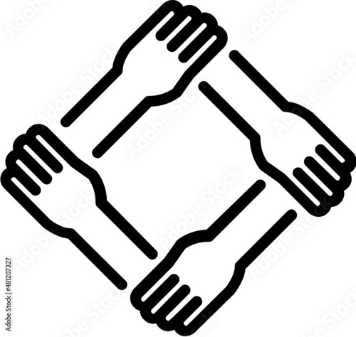 holding hands icon