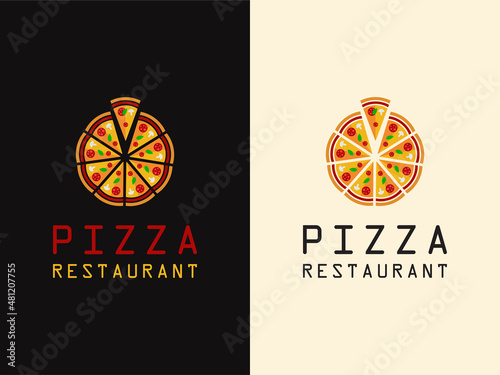 Pizza Logo Icon Design Template Vector Illustration