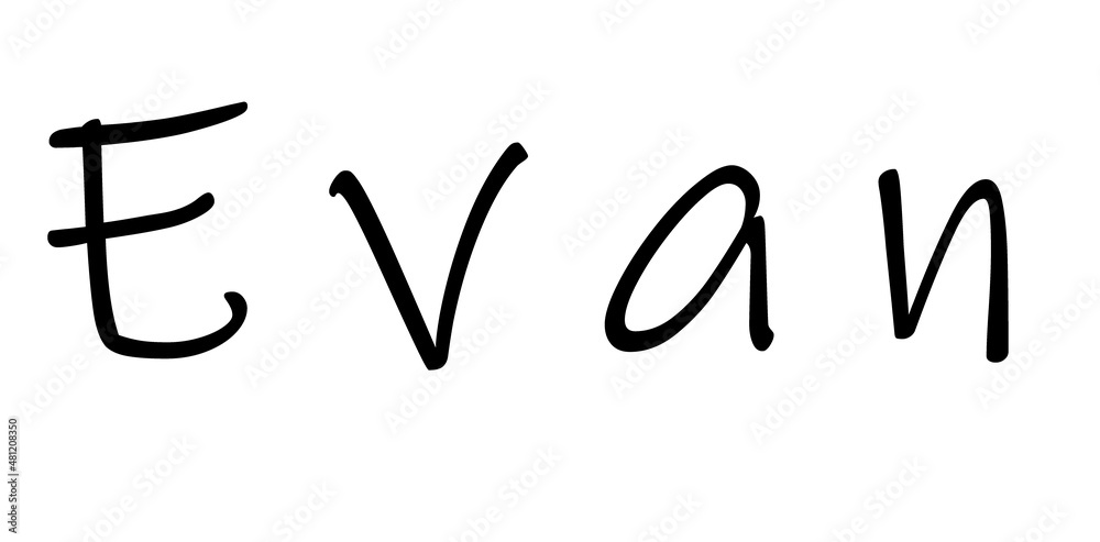 Simple text name design on white Simple text name design on white