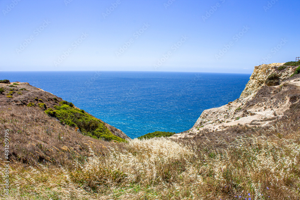 view of the ocean off the coast of Portugal