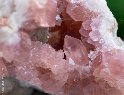 pink quartz mineral specimen stone rock geology gem crystal