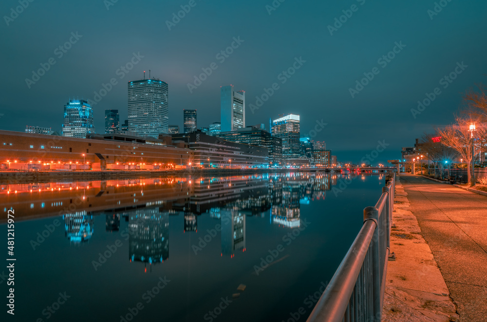 Fototapeta premium Boston at night