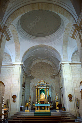 Interior of the Collegiate Church of Santiago in Castellar, province of Jaén, Spain. Villages of Jaen. © joserpizarro