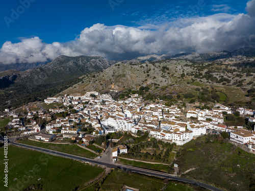 municipio de Benaocaz en la comarca de los pueblos blancos de la provincia de Cádiz, España photo