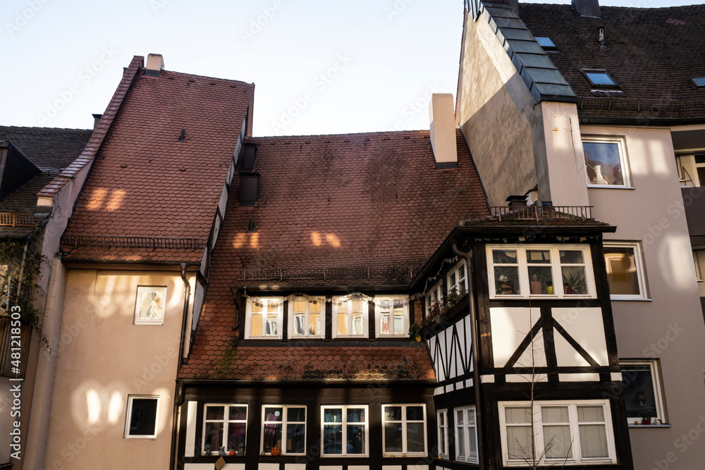 Fototapeta premium Walking through the streets of Nuremberg (germany) at christmas