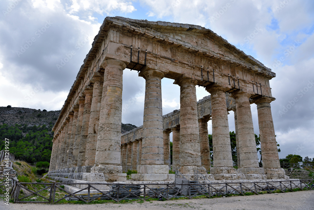 Old greek temple at Segesta, trapani Sicily, Italy Old greek temple at Segesta, trapani Sicily, Italy