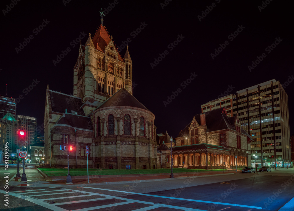 Obraz premium Boston at night