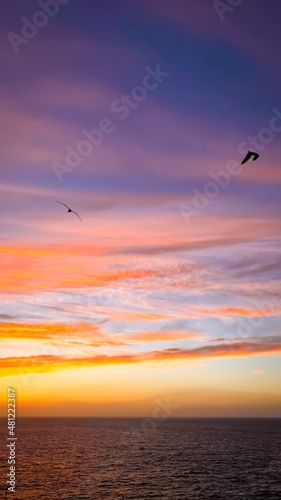 sunset over the sea © Adriano