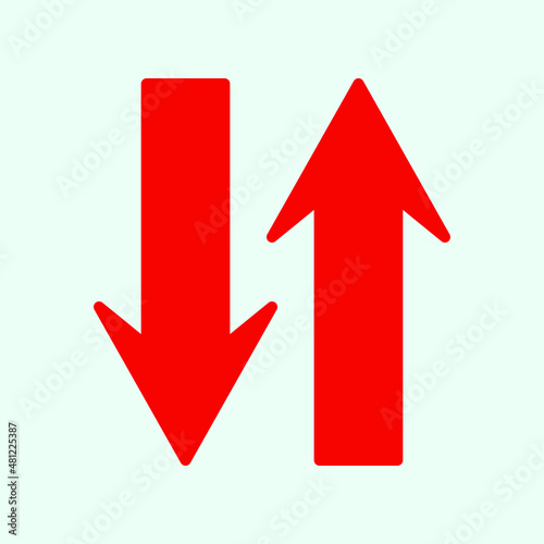 Free Download Red arrow icon vector EPS- 10 - GFXLoad