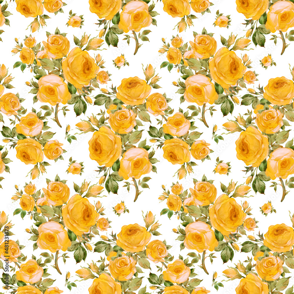 Obraz premium Abstract floral seamless pattern lovely roses