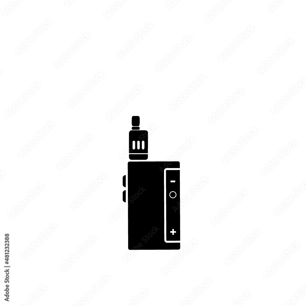 Vape electronic cigarette. smoking kit in white light color. Vector illustration. trendy healthy Vaporizer Device Vape electronic cigarette. smoking kit in white light color. Vector illustration. trendy healthy Vaporizer Device