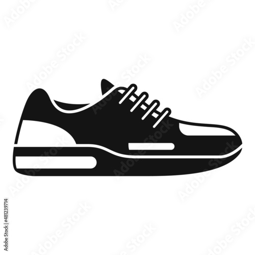 Rubber sneaker icon simple vector. Sport shoe