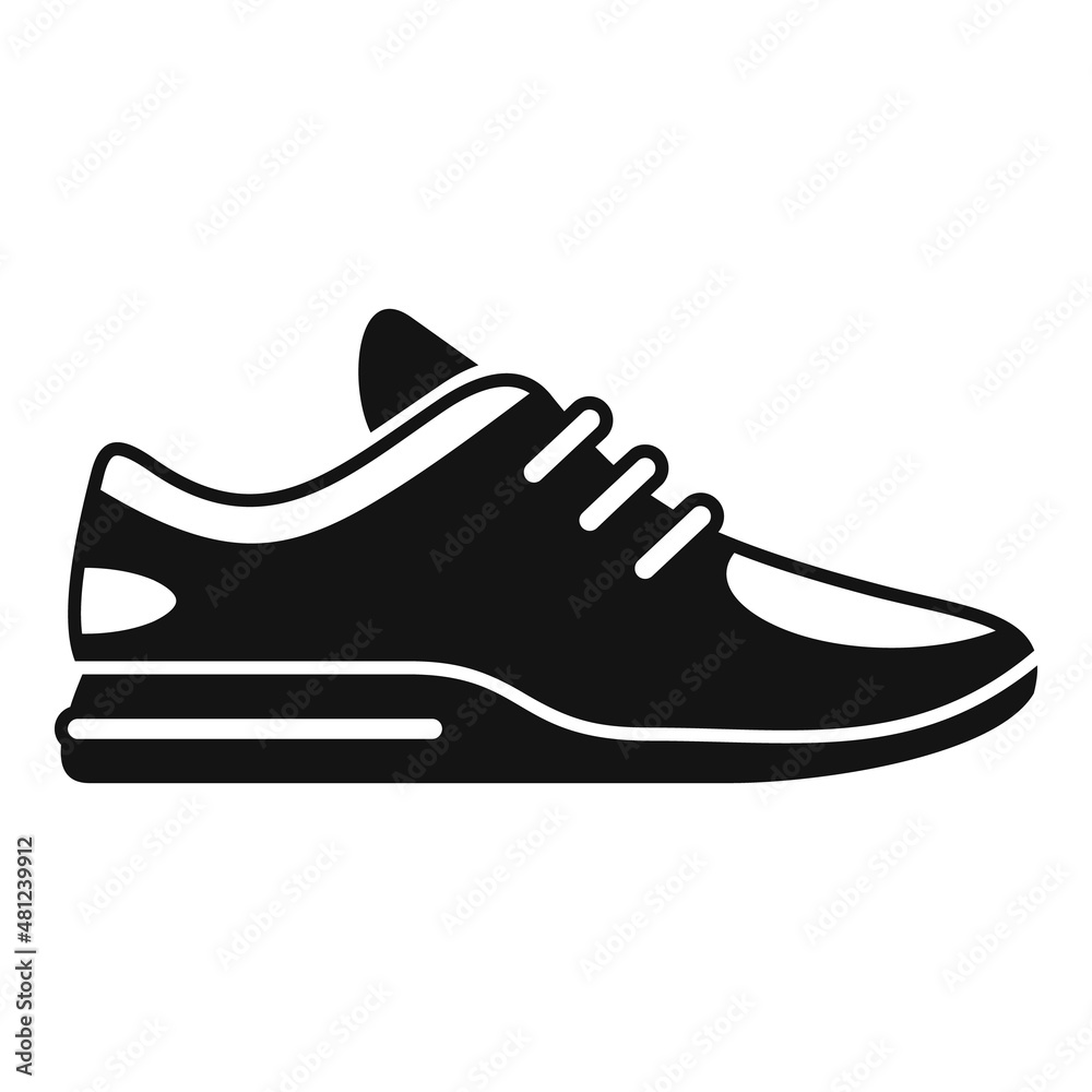 Modern sneaker icon simple vector. Sport shoe