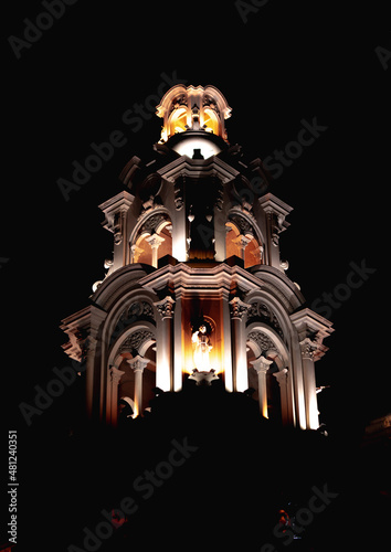 ancient and modern architecture of latin america. photography of the city of lima, peru. buildings, cultural cathedrals, in good condition. Spanish architecture in Peru. artistic photo of the architec