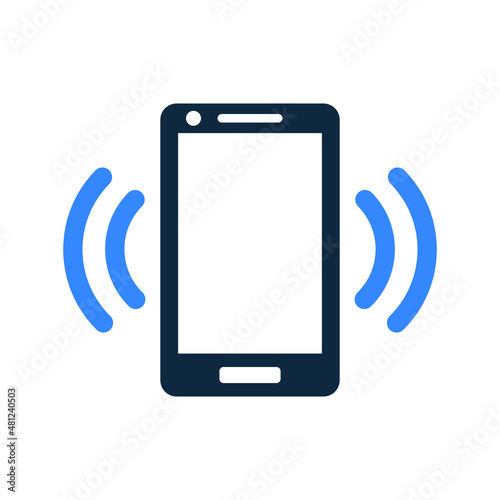 Android, area, phone icon. Simple editable vector design isolated on a white background.