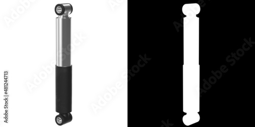 Obraz na płótnie 3D rendering illustration of an hydraulic damper