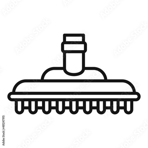 Brush service icon outline vector. Pool cleaning