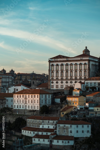 View of the historic district in Porto, Portugal.