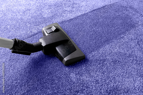 Grey carpet and cleaner