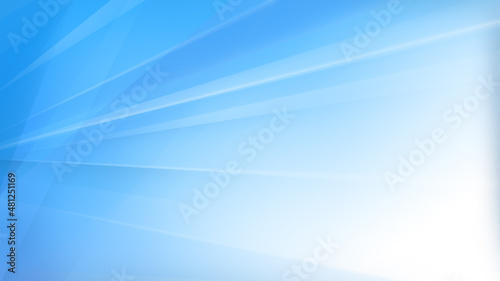 Abstract and modern light blue background with transparent lines and layers. Business and corporate banner or report background with copy space. 4k resolution.