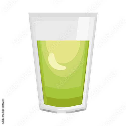 green tea glass