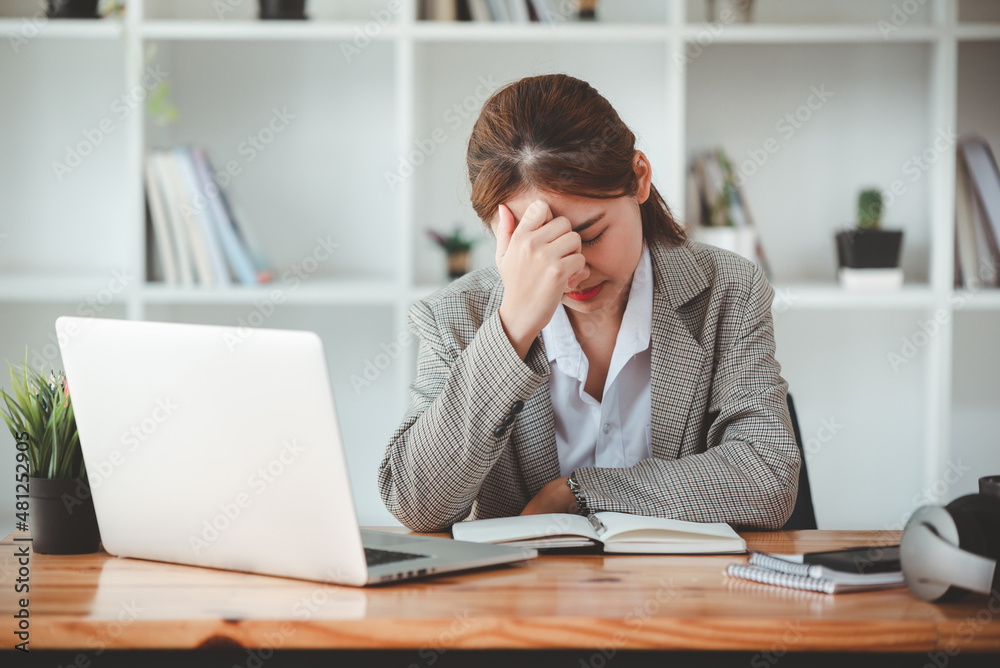 stressed business woman with failed jobs stressed business woman with failed jobs