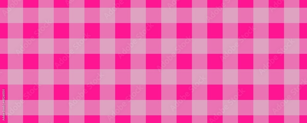 Banner, plaid pattern. Deep pink on Light grey color. Tablecloth pattern. Texture. Seamless classic pattern background. Banner, plaid pattern. Deep pink on Light grey color. Tablecloth pattern. Texture. Seamless classic pattern background.