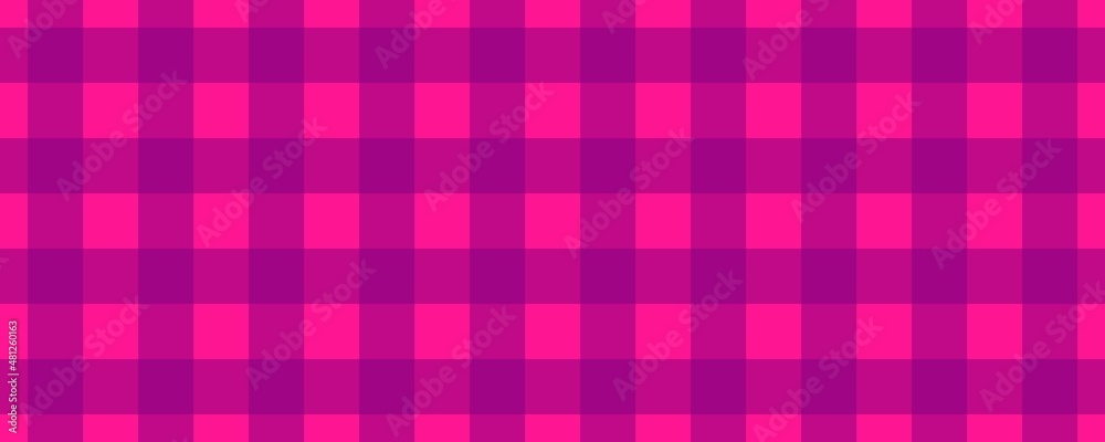 Banner, plaid pattern. Deep pink on Purple color. Tablecloth pattern. Texture. Seamless classic pattern background. Banner, plaid pattern. Deep pink on Purple color. Tablecloth pattern. Texture. Seamless classic pattern background.