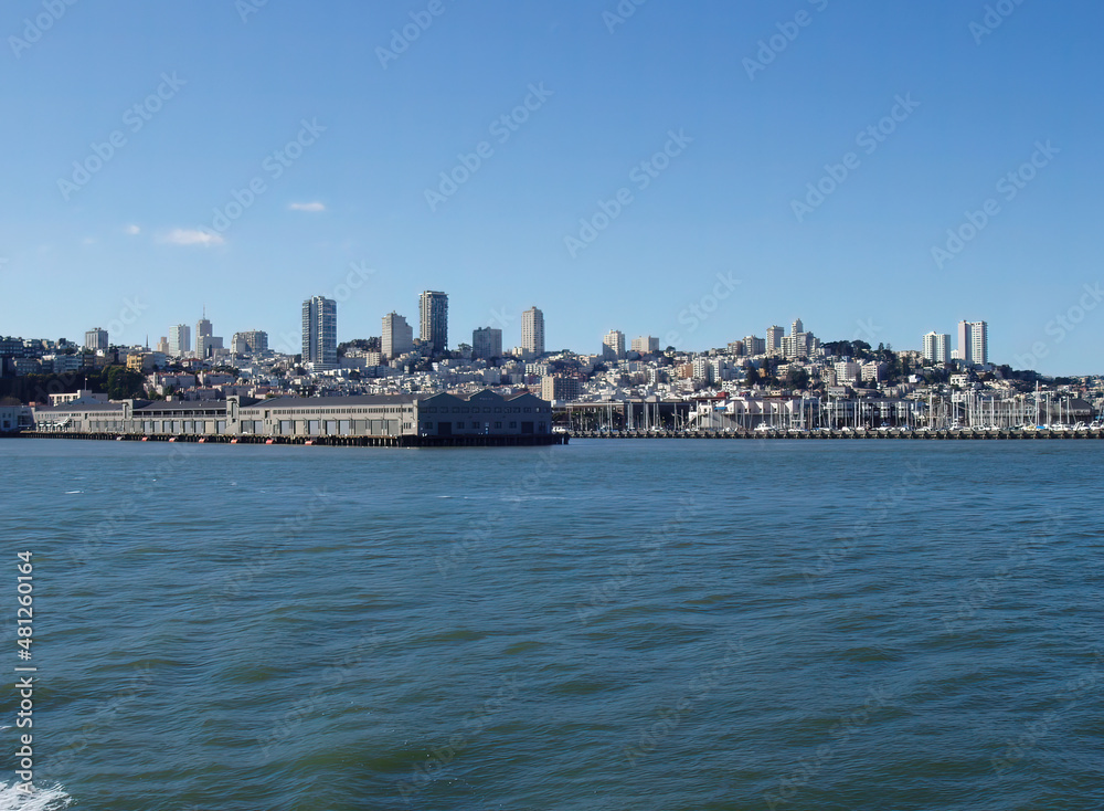 The city of San Francisco, California as seen from San Francisco Bay