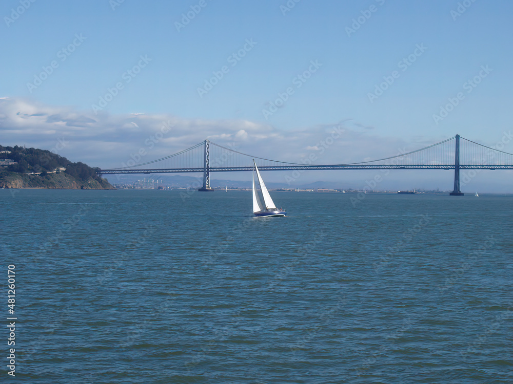 The Oakland-San Francisco Bay Bridge from San Francisco Bay