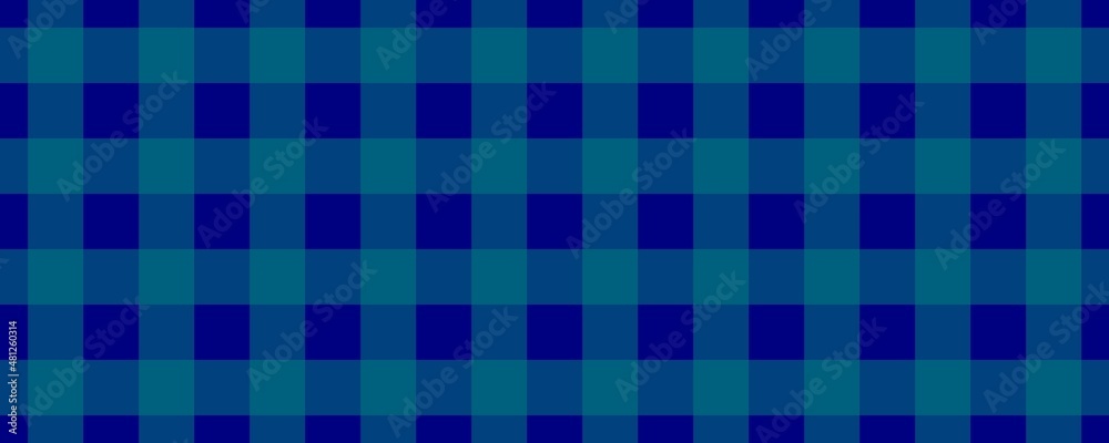Banner, plaid pattern. Navy on Teal color. Tablecloth pattern. Texture. Seamless classic pattern background. Banner, plaid pattern. Navy on Teal color. Tablecloth pattern. Texture. Seamless classic pattern background.