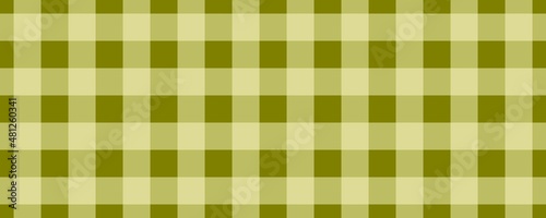 Banner, plaid pattern. Olive on Beige color. Tablecloth pattern. Texture. Seamless classic pattern background.