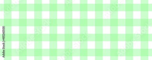 Banner, plaid pattern. White on Pale Green color. Tablecloth pattern. Texture. Seamless classic pattern background.