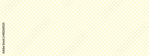 Checkerboard banner. Beige and White colors of checkerboard. Small squares, small cells. Chessboard, checkerboard texture. Squares pattern. Background.
