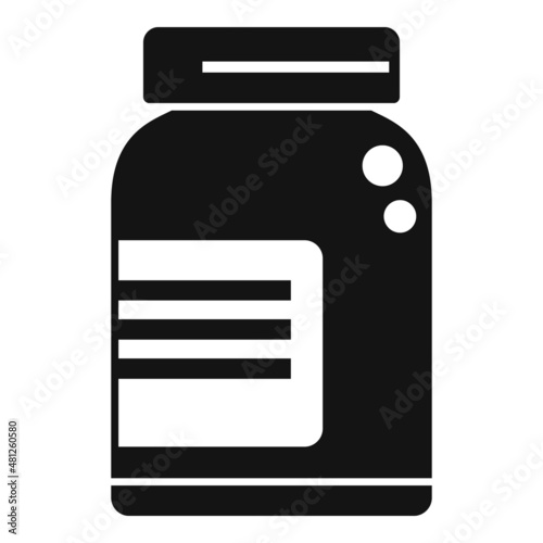 Protein bar icon simple vector. Sport nutrition