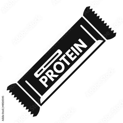 Sport shaker icon simple vector. Gym food