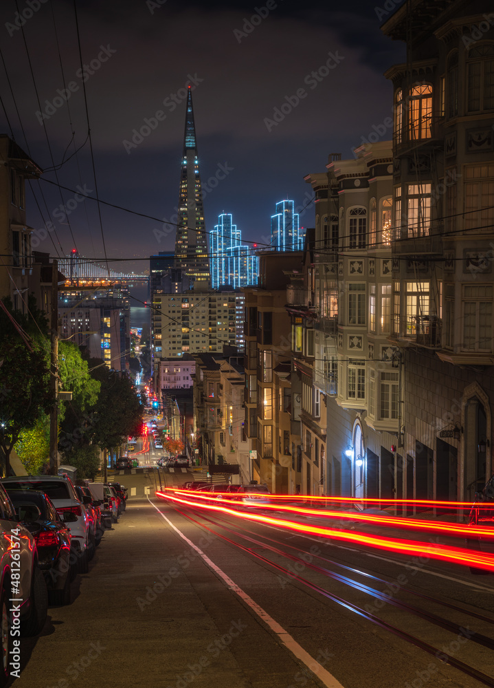 San Francisco city at night