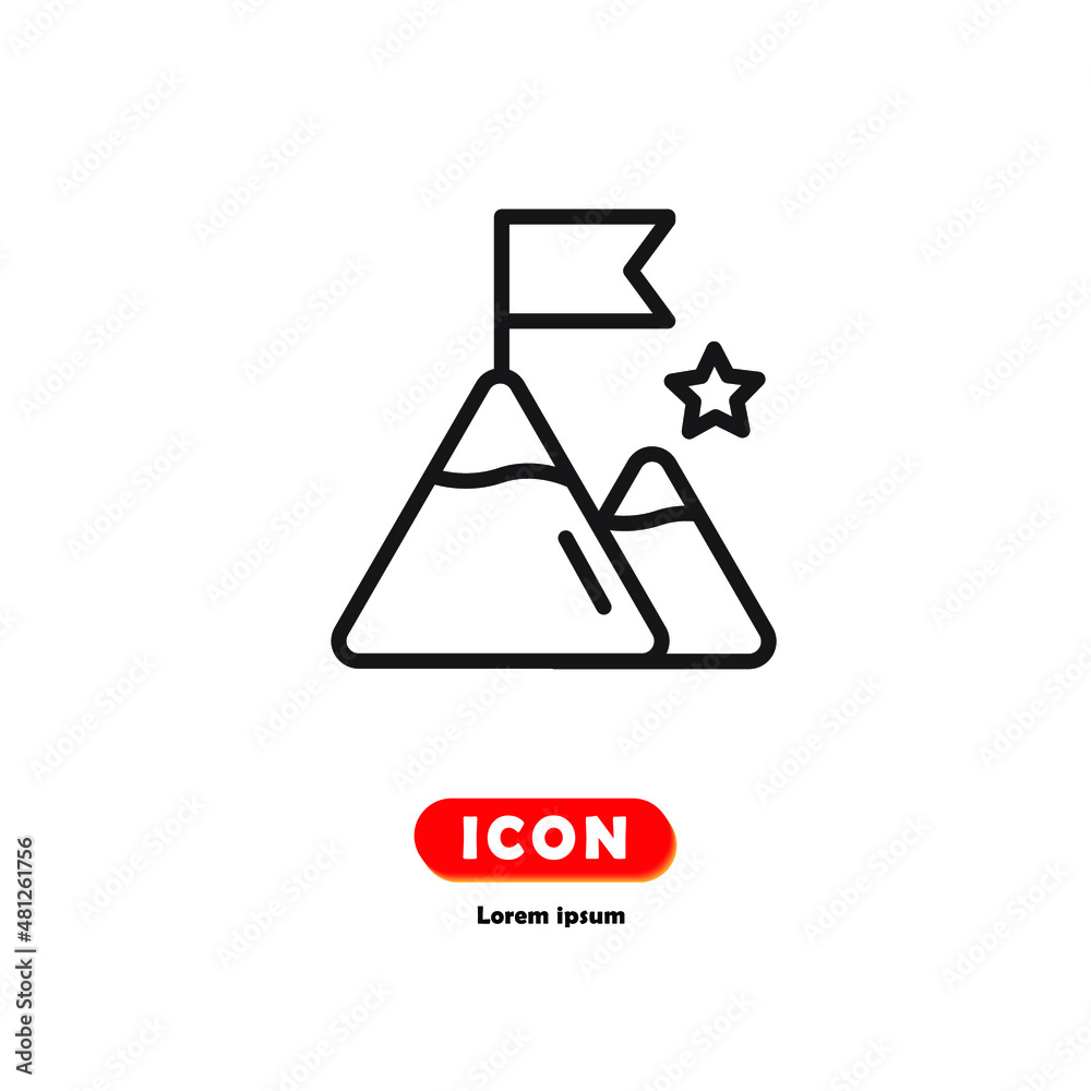 Achievement icon vector isolated on white background. Achievement icon vector isolated on white background.