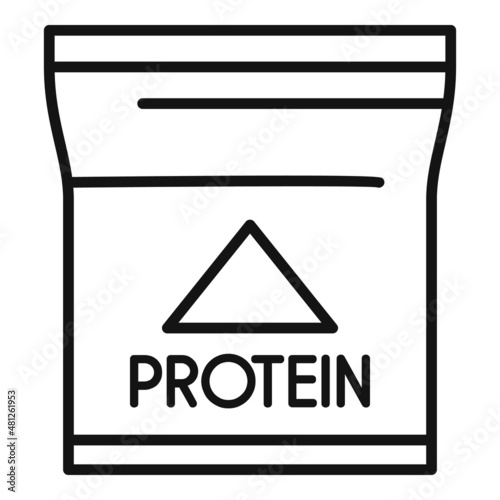 Creatine nutrition icon outline vector. Sport supplement