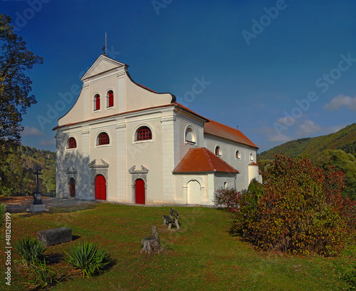 Cernvir, Czech Republic - Church of the Assumption of the Virgin Mary was originally a Romanesque sanctuary  modified in the 14th century Gothic church photo