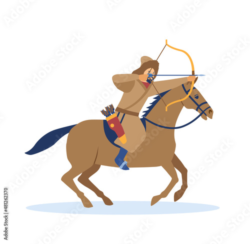 Mongol conquest concept. Time Of Genghis Khan